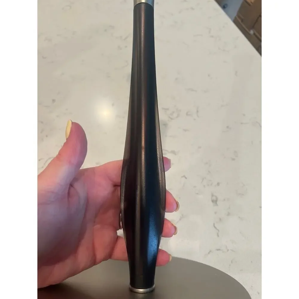 Stainless and faux leather paper towel holder - Picture 3 of 7